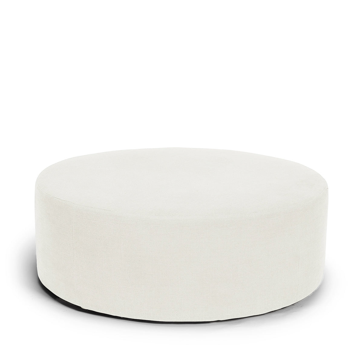 Blanca fotpall sittpuff puff vit linne Melimeli