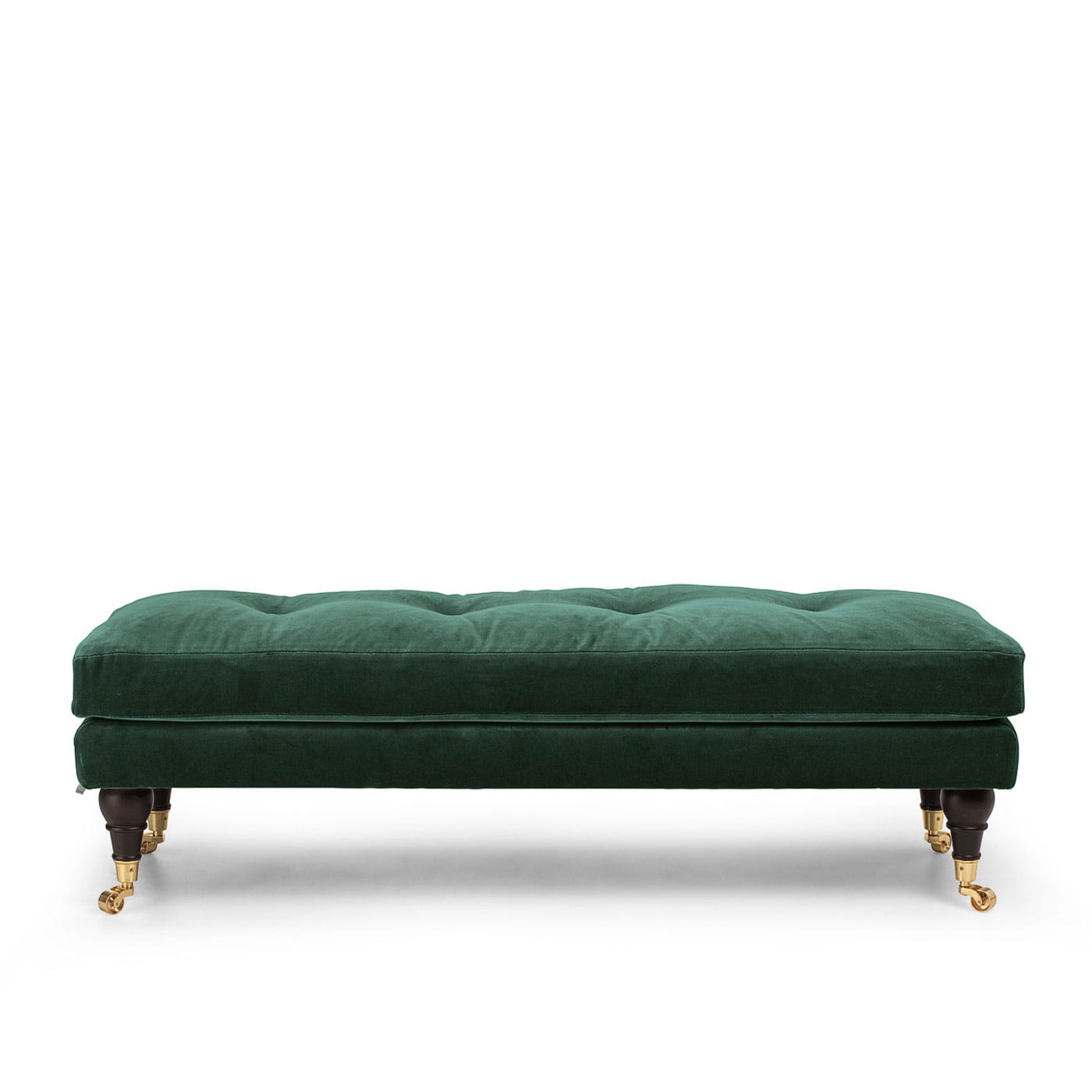 Ester Bench bänk dagbädd sängbänk grön sammet mässing ljul MELIMELI