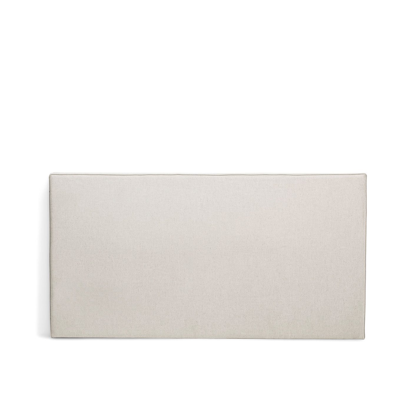 Bella Sänggavel Off White 120 cm stoppad sänggavel i ljusgrå linne från Melimeli