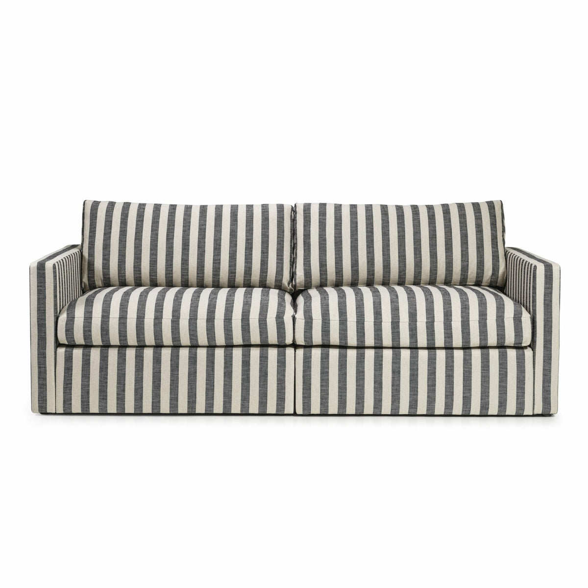 Lucie randig 2-sits soffa i linne från Melimeli