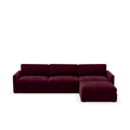 Lucie Grande 3-Sitssoffa (med fotpall) Ruby Red