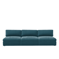 Lucie Grande 3-Seat Sofa (Without Armrests) Petrol