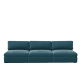 Lucie Grande 3-Seat Sofa (Without Armrests) Petrol