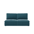 Lucie Grande 2-Seat Sofa (Without Armrests) Petrol