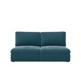 Lucie Grande 2-Seat Sofa (Without Armrests) Petrol