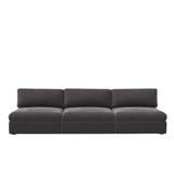 Lucie Grande 3-Seat Sofa (Without Armrests) Greige