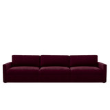 Lucie Grande 3-Seat Sofa Ruby Red