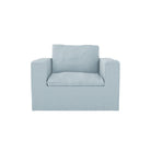 Luca Fåtölj Baby Blue. Fåtölj med stilren design och avtagbar klädsel.