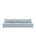 Lucie Grande 3-Seat Sofa (Without Armrests) Baby Blue