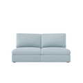 Lucie Grande 2-Seat Sofa (Without Armrests) Baby Blue