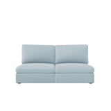 Lucie Grande 2-Seat Sofa (Without Armrests) Baby Blue