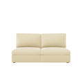Lucie Grande 2-Seat Sofa (Without Armrests) Creme