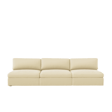 Lucie Grande 3-Seat Sofa (Without Armrests) Creme