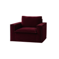 Luca Armchair Ruby Red