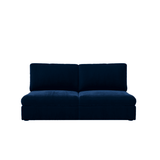 Lucie Grande 2-Seat Sofa (Without Armrests) Deep Blue