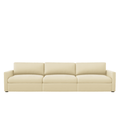 Lucie Grande 3-Seat Sofa Creme