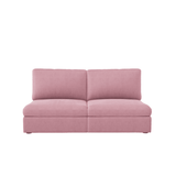 Lucie Grande 2-Seat Sofa (Without Armrests) Dusty Pink