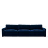 Lucie Grande 3-Seat Sofa Deep Blue