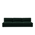 Lucie Grande 3-Seat Sofa (Without Armrests) Emerald Green