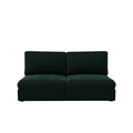 Lucie Grande 2-Seat Sofa (Without Armrests) Emerald Green