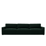 Lucie Grande 3-Seat Sofa Emerald Green