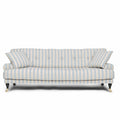 Blanca 3-Seat Sofa Stripe Blue