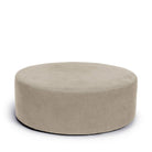 Blanca Fotpall Khaki 90 cm sittpuff i beige linne från Melimeli