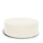 Blanca fotpall sittpuff puff vit linne Melimeli