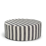 Blanca Ottoman Stripe Black 90 cm
