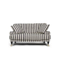 Blanca Love Seat Stripe Black