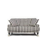 Blanca Love Seat Stripe Black