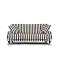 Blanca 2-Seat Sofa Stripe Black