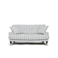 Blanca Love Seat Stripe Blue