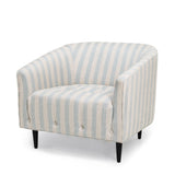 Carla Armchair Stripe Blue
