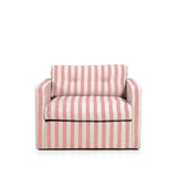 Dahlia Armchair Stripe Coral