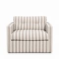 Dahlia Armchair Stripe Brown