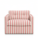 Dahlia Armchair Stripe Coral