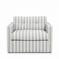 Dahlia Armchair Stripe Blue
