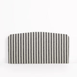 Etta Headboard Striped Black 160 cm