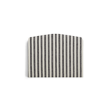 Etta Headboard Striped Black 120 cm