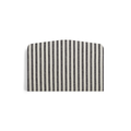 Etta Striped Headboard Black 140 cm