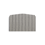 Etta Striped Headboard Black 140 cm