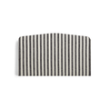 Etta Headboard Striped Black 160 cm
