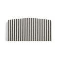 Etta Headboard Striped Black 180 cm