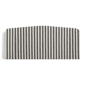 Etta Headboard Striped Black 210 cm