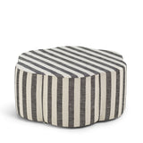 Flora Ottoman Stripe Black