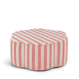 Flora Ottoman Stripe Coral