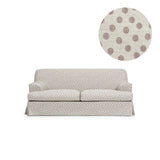Cover Frances 2-Seat Sofa Brown Dots