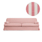 Klädsel Frances 3-Sitssoffa Randig Coral