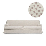 Cover Frances 3-Seat Sofa Brown Dots